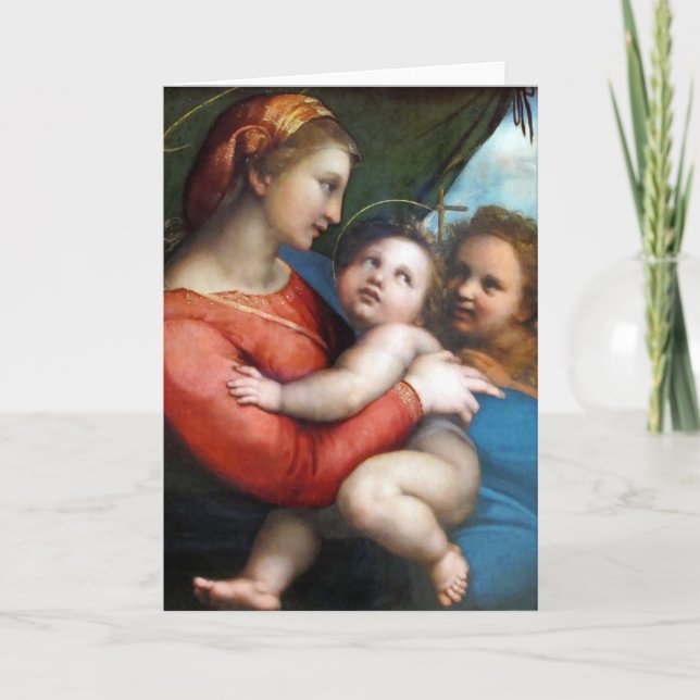 Tarjeta Madonna della Tenda - Raphael - c1513 (Anverso)