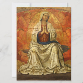 Tarjeta Madonna en Gloria (Virgen María Enstronada)