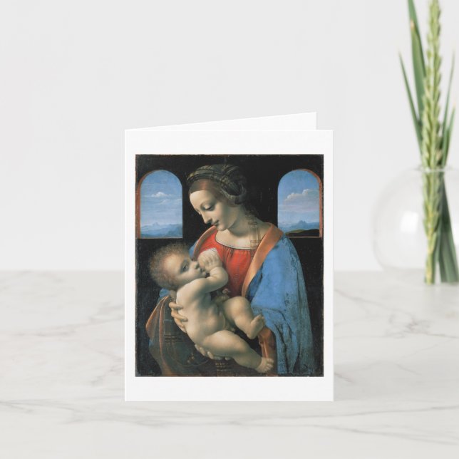 Tarjeta Madonna Litta, Bella Artes Leonardo da Vinci (Anverso)