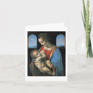 Tarjeta Madonna Litta, Bella Artes Leonardo da Vinci