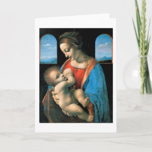 Tarjeta Madonna Litta, Leonardo da Vinci, 1490-1491