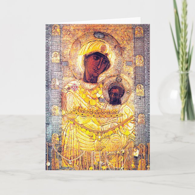 Tarjeta Madonna negra (Anverso)