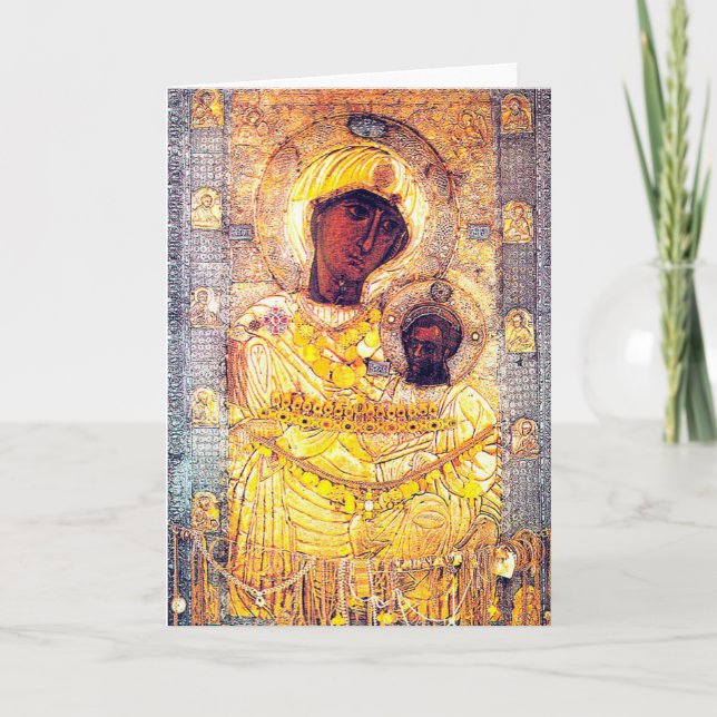 Tarjeta Madonna negro (Anverso)
