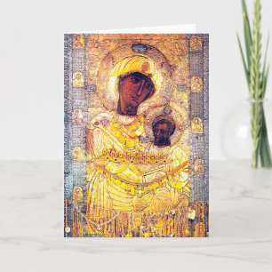 Tarjeta Madonna negro