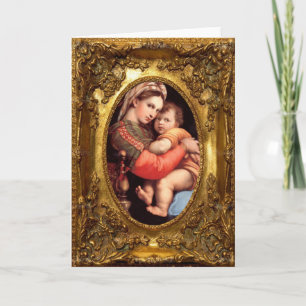 Tarjeta Madonna y Child