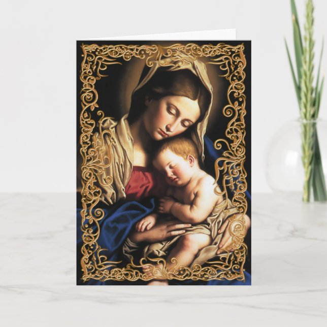 Tarjeta Madonna y Child (Anverso)