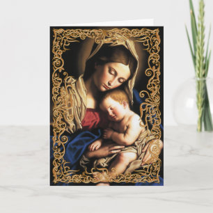 Tarjeta Madonna y Child