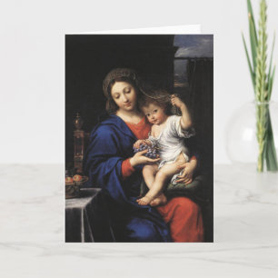 Tarjeta Madonna y Child