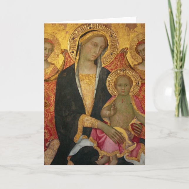 Tarjeta Madonna y el niño (Anverso)