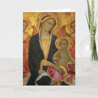 Tarjeta Madonna y el niño