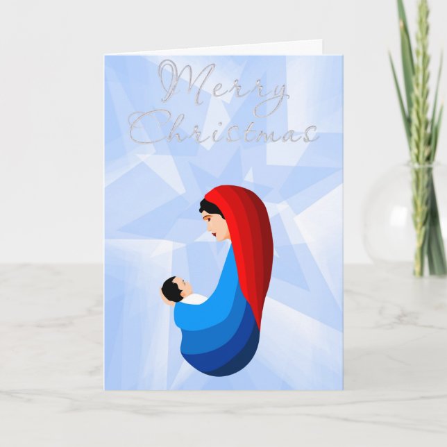 Tarjeta Madonna y el niño (Anverso)