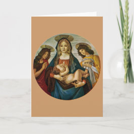 Tarjeta Madonna y el niño de Botticelli