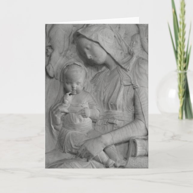 Tarjeta Madonna y niño (Anverso)