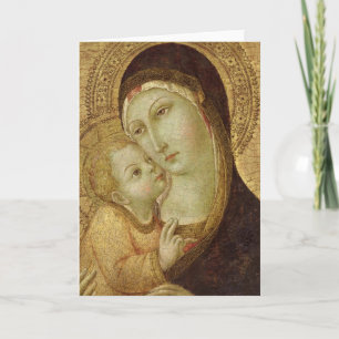 Tarjeta Madonna y niño 2