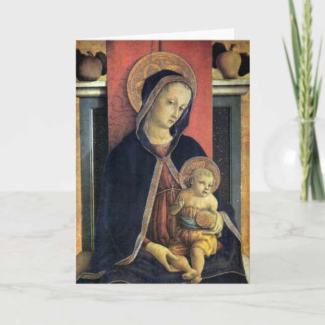 Tarjeta Madonna y niño - Carlo Crivelli - c1468 (Anverso)