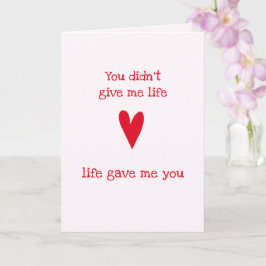 Tarjeta Madrastra 'Gracias' | Corazón Rojo