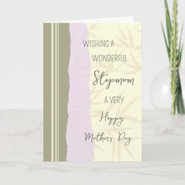 Tarjeta Madrastra moderna feliz día de la madre (Anverso)