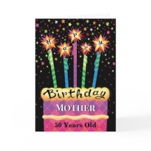 Madre 50.º Pastel de Cumpleaños