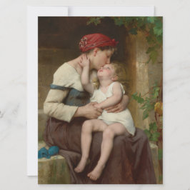 Tarjeta Madre amorosa con su hijo adorable (Perrault)