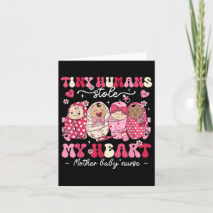 Tarjeta Madre bebé enfermera humanos pequeños me robaron e