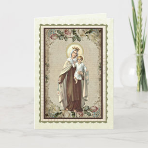 Tarjeta Madre bendecida religiosa Maria nuestra señora el