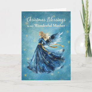 Tarjeta Madre Bendiciones de Navidad Ángel de la Luz