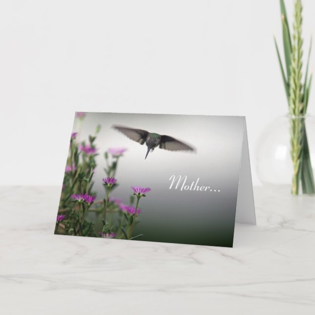 Tarjeta Madre... Como Un Colibrí (Anverso)