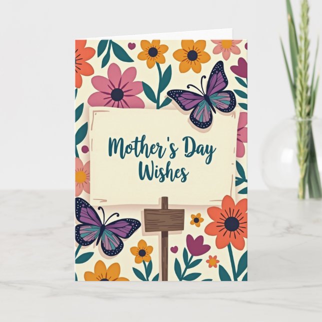 Tarjeta Madre Corazón Magenta (Anverso)