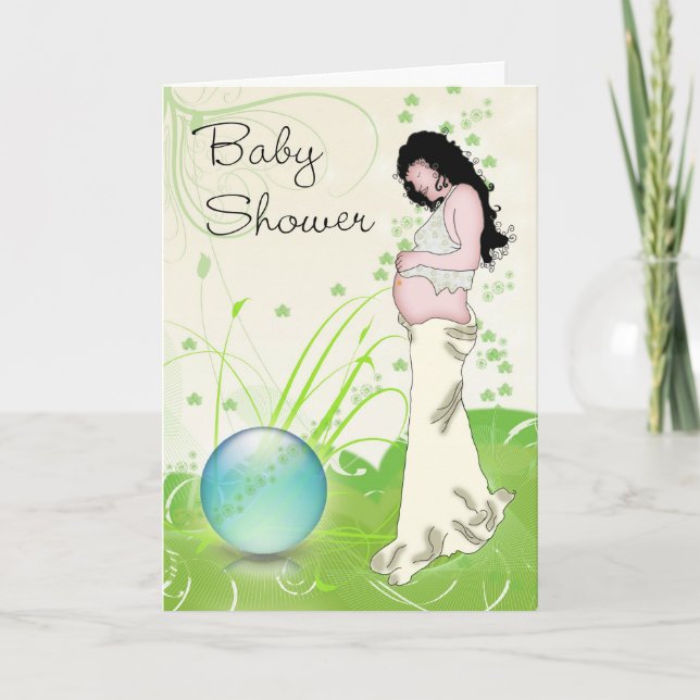 Tarjeta madre de Baby Shower Earth (Anverso)