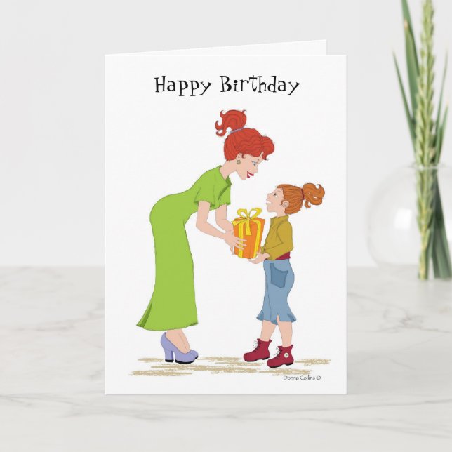 Tarjeta madre de cumpleaños feliz (Anverso)