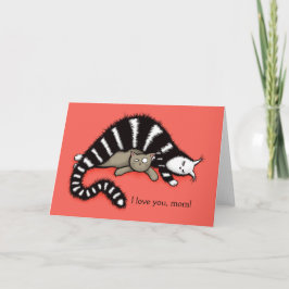 Tarjeta Madre de gato protege a su Día de la Madre gitano 