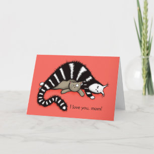 Tarjeta Madre de gato protege a su Día de la Madre gitano