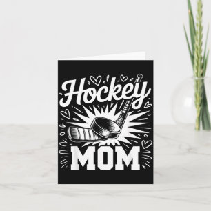 Tarjeta Madre de Hockey Corazón Familia Día de las Madres