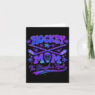 Tarjeta Madre de Hockey La Lucha Es Real Máscara de Porter