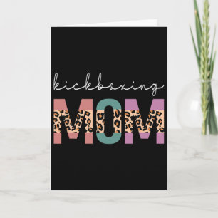 Tarjeta Madre de kickboxing divertido regalo de madre kick
