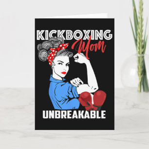 Tarjeta Madre de kickboxing Regalo de madre kickboxer irro