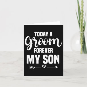 Tarjeta Madre De La Boda Del Cebollo Para Siempre Mi Hijo