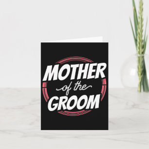 Tarjeta Madre De La Madre Del Groom Dice Bachelor De La Fi