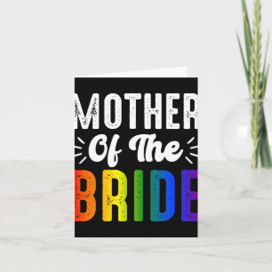 Tarjeta Madre De La Novia Boda Lesbiana Gay Orgullo Lgbt