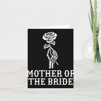 Tarjeta Madre De La Novia Skeleton Bachelorette Gótica W