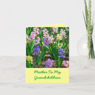 Tarjeta "Madre De Mis Nietos", DÍA DE LA MADRE FLORAL C