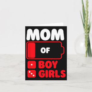 Tarjeta Madre de un niño y tres niñas
