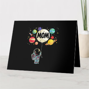 Tarjeta Madre del astronauta espacial Birthday