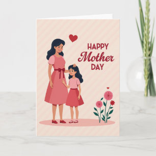 Tarjeta Madre del Corazón Carmesí Carta
