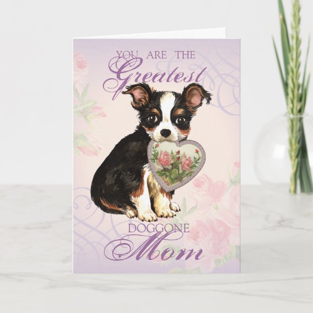 Tarjeta Madre del corazón de Chihuahua (Anverso)