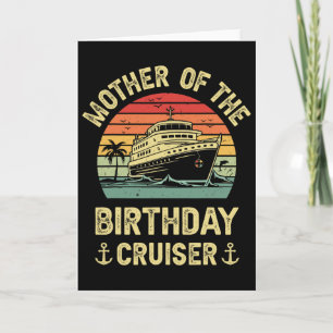 Tarjeta Madre del crucero de cumpleaños Vacaciones de cruc