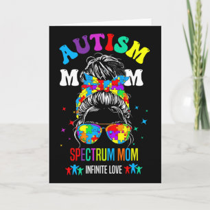 Tarjeta Madre del Espectro de Autismo Amor Infinito Concie