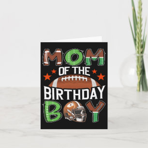 Tarjeta Madre Del Fútbol Del Día Del Niño De Cumpleaños