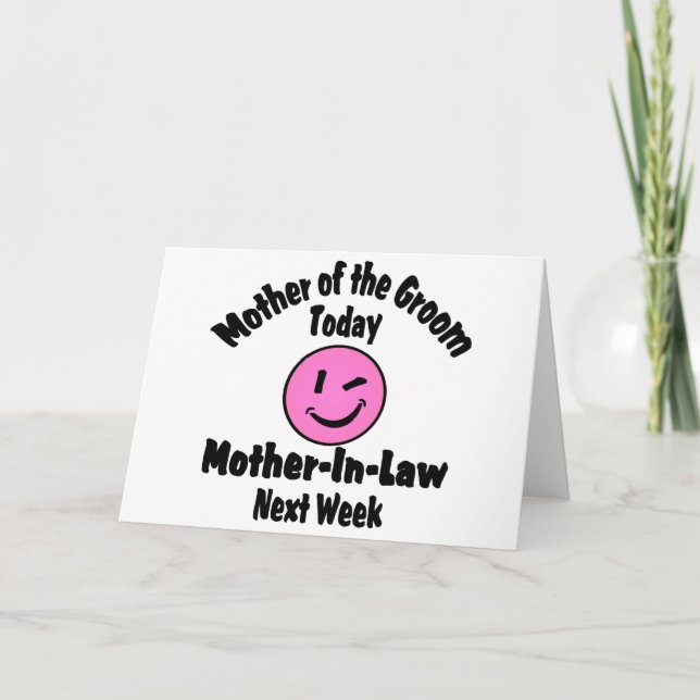 Tarjeta Madre del Groom (Anverso)
