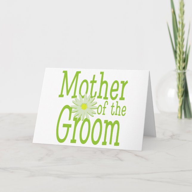 Tarjeta Madre del Groom/ Daisy (Anverso)